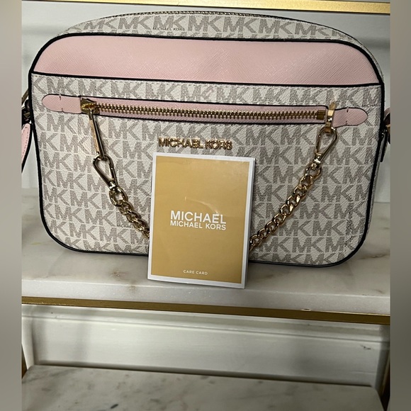 NWOT✨ Michael Kors Jet Set Large Logo Crossbody - Picture 11 of 11